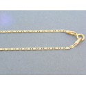 Zlatá retiazka žlté biele červené zlato platničky DR42196V 14 karátov 585/1000 1.96g