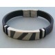 Náramok ch. oceľ kaučuk DNO2051916 316L 19.16g