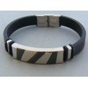 Náramok ch. oceľ kaučuk DNO2051916 316L 19.16g