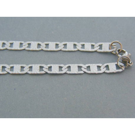 Retiazka ch. oceľ dámska platničky zdobená DRO501008 925/1000 10.08g