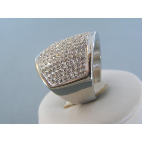 Dámsky prsteň ch. oceľ kamienky swarovského DPO571561 316L 15.61g