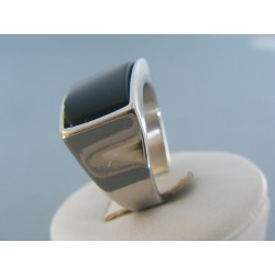 Pánsky prsteň ch. oceľ onyx DPO621170 316L 11.70g