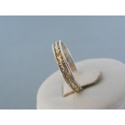Strieborný dámsky prsteň vzorovaný DPS61263 925/1000 2.63g