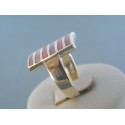 Strieborný dámsky prsteň perleť  DPS56842 925/1000 8.42g