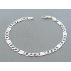 Strieborný náramok vzor figáro  VNS215597 925/1000 5.97g