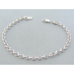 Strieborný náramok okrúhle očká VNS18410 925/1000 4.10g