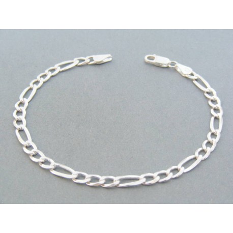 Strieborný náramok vzor figáro VNS205580 925/1000 5.80g