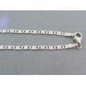 Zlatá retiazka zdobené platničky biele zlato VR42336B 14 karátov 585/1000 3.36g