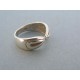 Strieborný dámsky prsteň zaujímavy tvar DPS53372 925/1000 3.72g