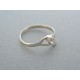 Strieborný dámsky prsteň vzorovaný DPS57128 925/1000 1.28g