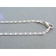 Zlatá retiazka biele zlato platničky jemný vzor DR45365B 14 karátov 585/1000 3.65g