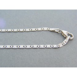 Zlatá retiazka biele zlato platničky jemný vzor DR45365B 14 karátov 585/1000 3.65g