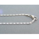 Zlatá retiazka biele zlato platničky jemný vzor DR45365B 14 karátov 585/1000 3.65g