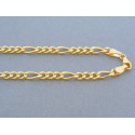 Zlatá retiazka žlté zlato vzor figáro DR545814Z 14 karátov 585/1000 8.14g