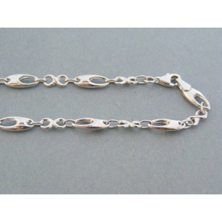 Zlatá retiazka  zaujímavy tvar biele zlato DR50946B 14 karátov 585/1000 9.46g