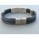 Náramok pánsky ch. oceľ koža VNO2096 316L 20.96g