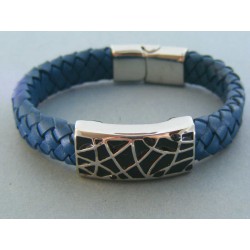 Náramok ch. oceľ koža VNO213364 316L 33.64g