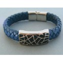 Náramok ch. oceľ koža VNO213364 316L 33.64g