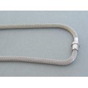 Retiazka dámska ch. oceľ kamienky swarovského perličky VRO572874 316L 28.74g