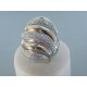Dámsky prsteň ch. oceľ posiaty kamienkami VPO571566 316L 15.66g