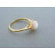 Zlatý dámsky prsteň kameň opál žlté zlato VP54223Z 14 karátov 585/1000 2.23g