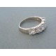 Strieborný dámsky prsteň číre zirkóny DPS59404 925/1000 4.04g