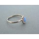 Strieborný dámsky prsteň kameň opál DPS55122 925/1000 1.22g