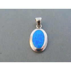 Strieborný prívesok dámsky kameň opál VIS392 925/1000 3.92g