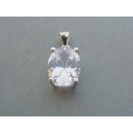 Strieborný prívesok veľký zirkón VIS326 925/1000 3.26g