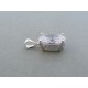 Strieborný prívesok veľký zirkón VIS326 925/1000 3.26g