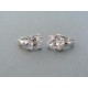 Strieborné dámske náušnice priehľadný zirkón VAS480 925/1000 4.80g