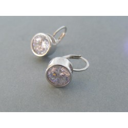 Strieborné dámske náušnice zirkón VAS524 925/1000 5.24g