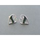 Strieborné dámske náušnice srdiečka napichovačky kamienky VAS209 925/1000 2.09g