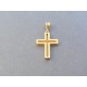 Zlatý prívesok krížik žlté zlato zirkóny  VIK158Z 14 karátov 585/1000 1.58g