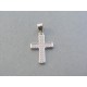 Strieborný prívesok krížik číre zirkóny VDIKS119 925/1000 1.19g
