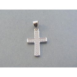 Strieborný prívesok krížik číre zirkóny VDIKS119 925/1000 1.19g