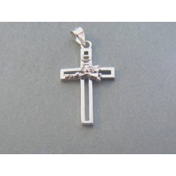 Strieborný prívesok krížik anjel VDIKS175 925/1000 1.75g