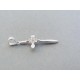 Strieborný prívesok krížik ozdoba kvet kamienky VDIKS106 925/1000 1.06g
