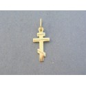 Zlatý prívesok krížik pravoslavný žlté zlatoVDI034Z 14 karátov 585/1000 0.34g