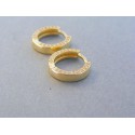 Zlaté dámske náušnice kruhy žlté zlato číre zirkóny VA279Z 14 karátov 585/1000 2.79g