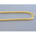 Zlatá retiazka žlté zlato točený vzor DR55192Z 14 karátov 585/1000 1.92g