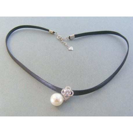 Strieborná retiazka perla šperkársky materiál kamienky DRS38468 925/1000 4.68g