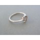 Strieborný dámsky prsteň srdiečko kamienok VPS56269 925/1000 2.69g