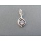 Strieborný prívesok jemný zirkón VIS130 925/1000 1.30g