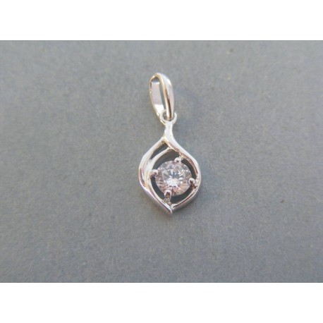 Strieborný prívesok jemný zirkón VIS130 925/1000 1.30g