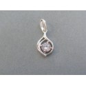 Strieborný prívesok jemný zirkón VIS130 925/1000 1.30g