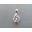 Strieborný prívesok kvet zirkón VIS172 925/1000 1.72g