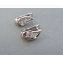 Strieborné dámske náušnice priehľadný kameň VAS312 925/1000 3.12g