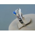 Strieborný dámsky prsteň modrý opál DPS51216 925/1000 2.16g