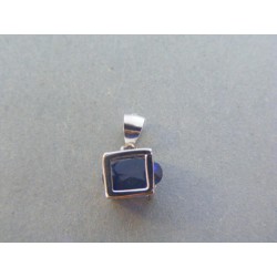 Strieborný dámsky prívesok s modrým kameňom DIS158 925/1000 1.58g